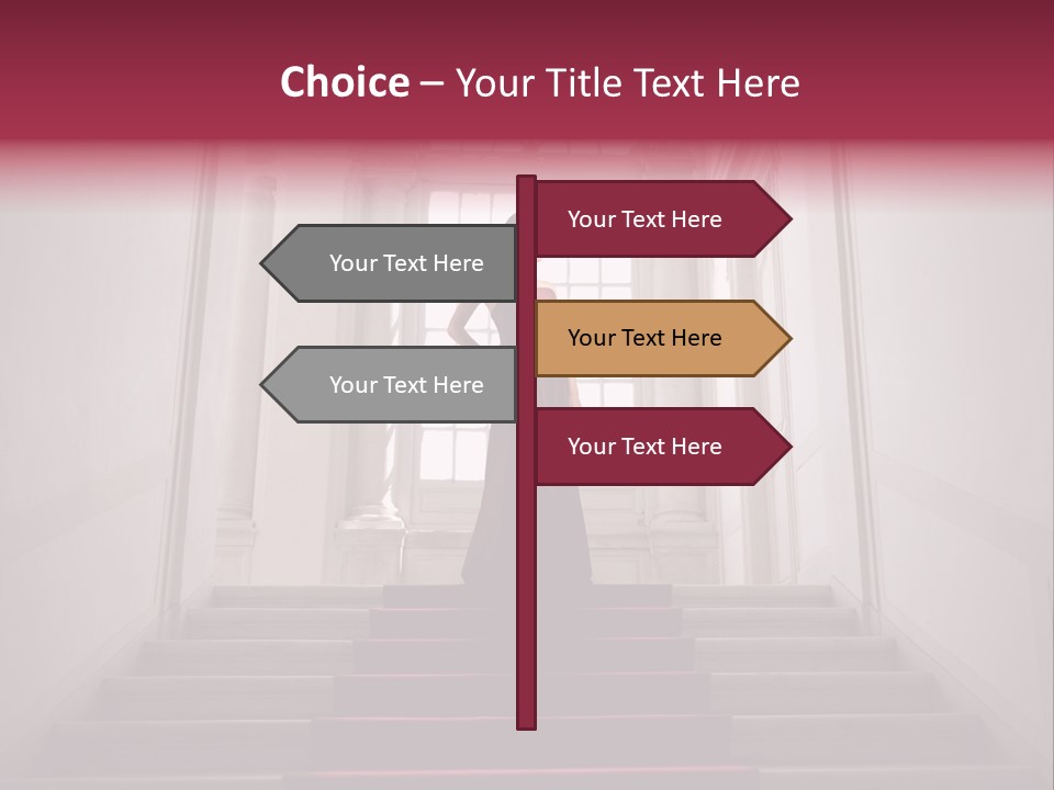 Beauty Woman Descend PowerPoint Template