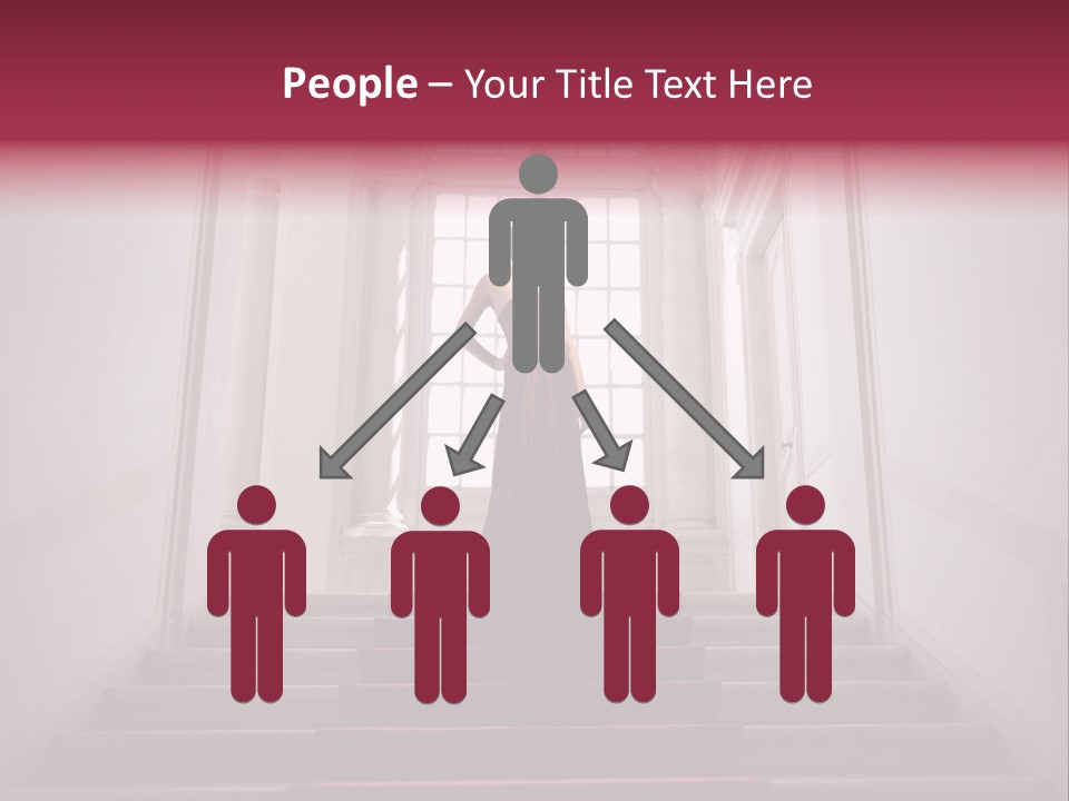 Beauty Woman Descend PowerPoint Template