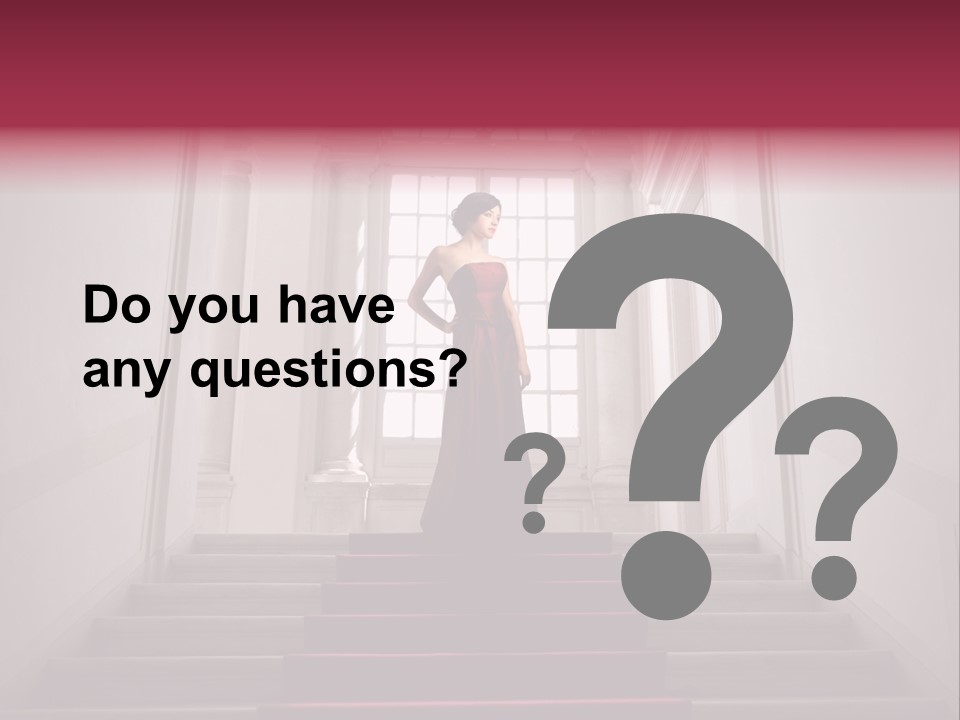 Beauty Woman Descend PowerPoint Template