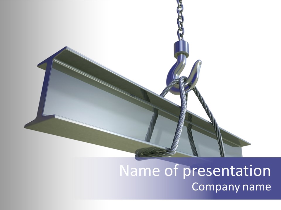 Architecture Steel Hoist PowerPoint Template