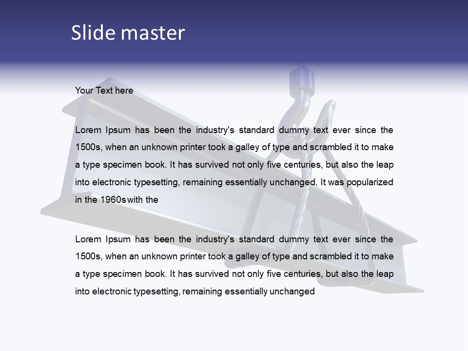 Architecture Steel Hoist PowerPoint Template