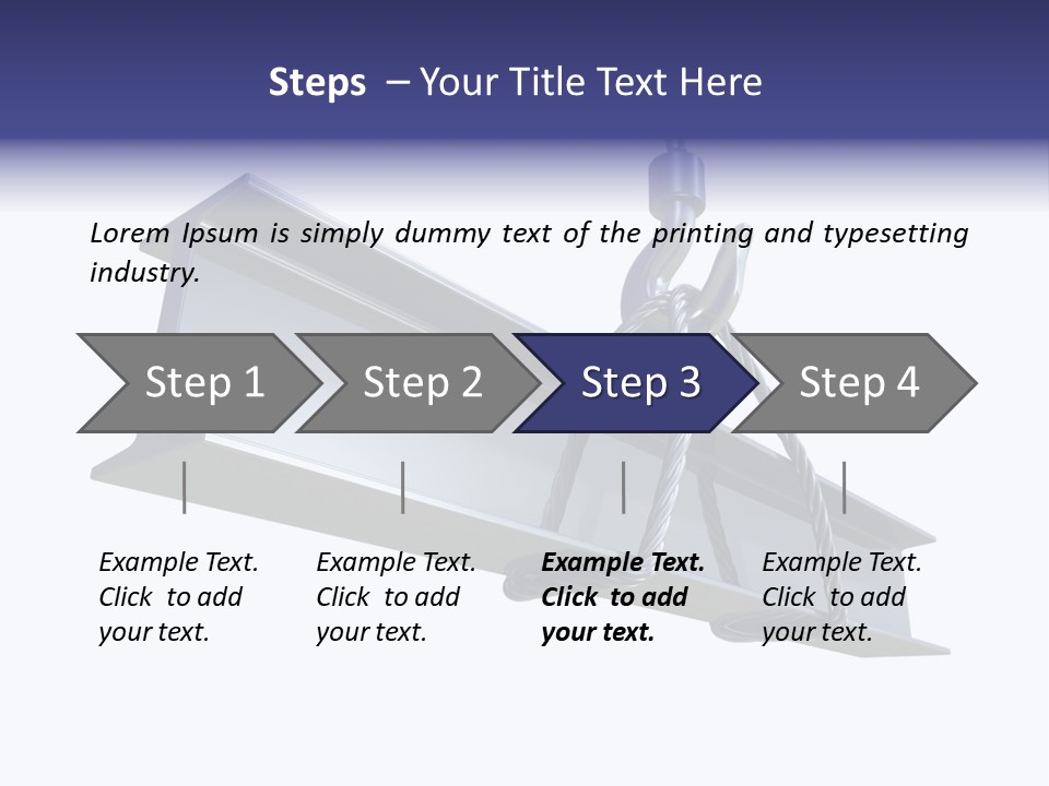 Architecture Steel Hoist PowerPoint Template