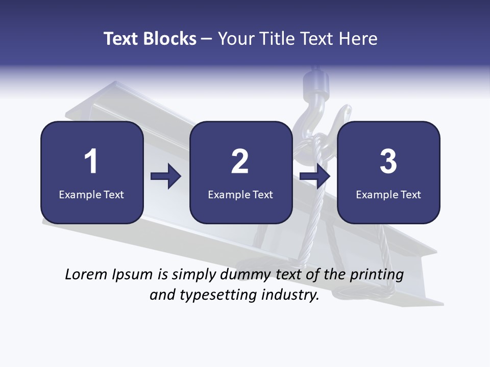Architecture Steel Hoist PowerPoint Template