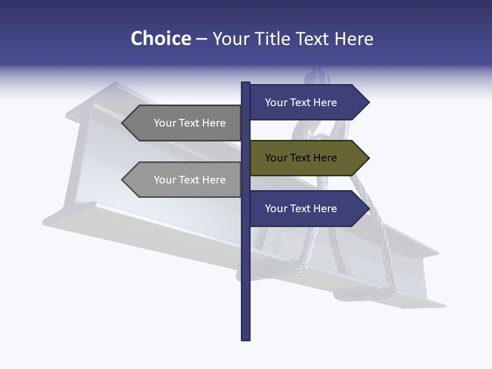 Architecture Steel Hoist PowerPoint Template