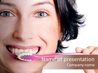 Lips Dental Cosmetics PowerPoint Template