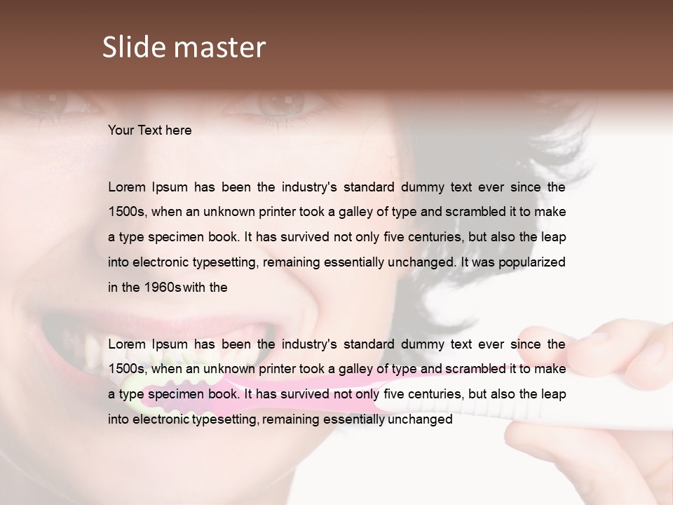 Lips Dental Cosmetics PowerPoint Template