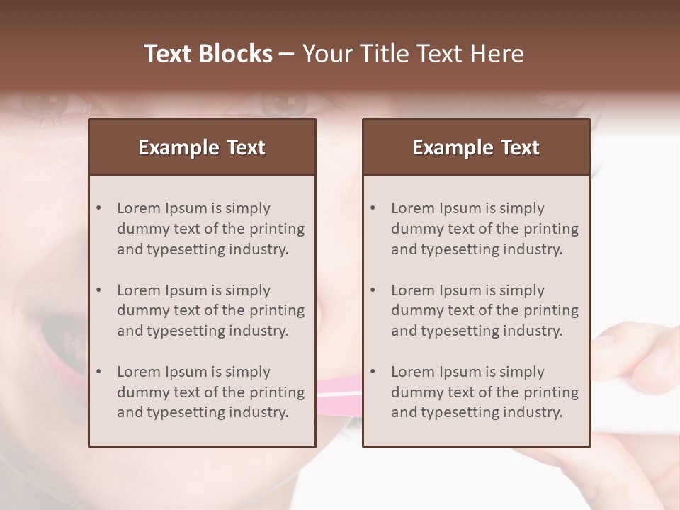 Lips Dental Cosmetics PowerPoint Template