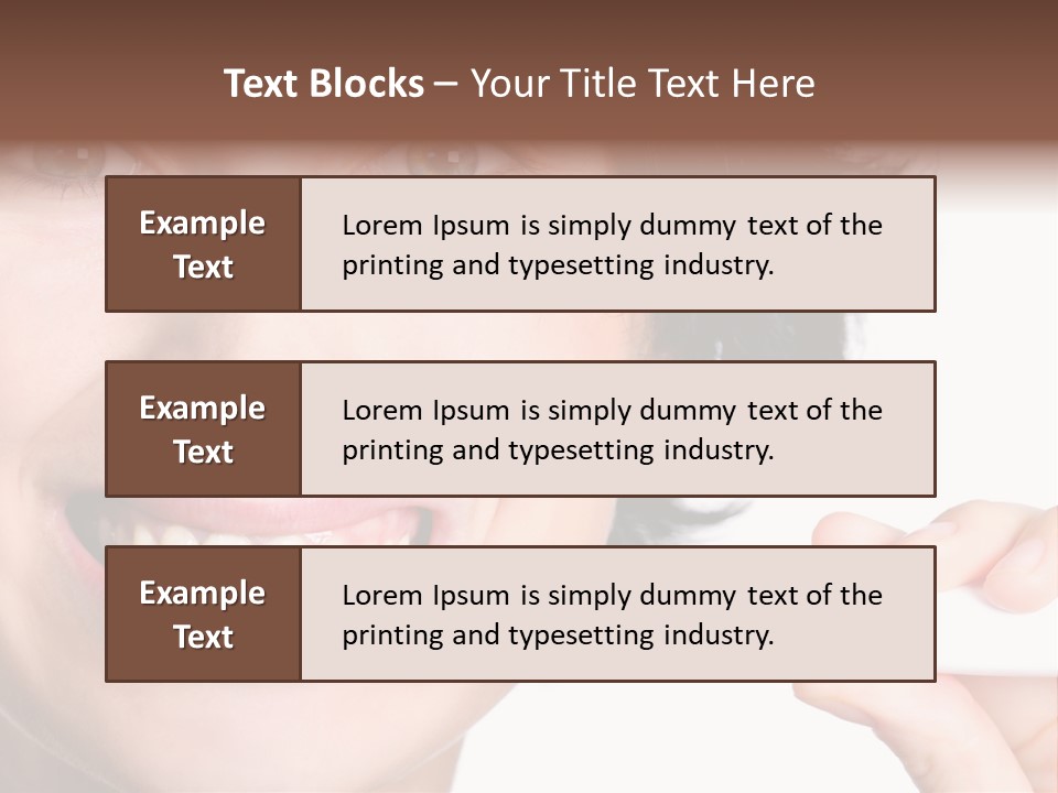 Lips Dental Cosmetics PowerPoint Template