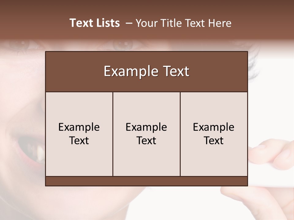 Lips Dental Cosmetics PowerPoint Template