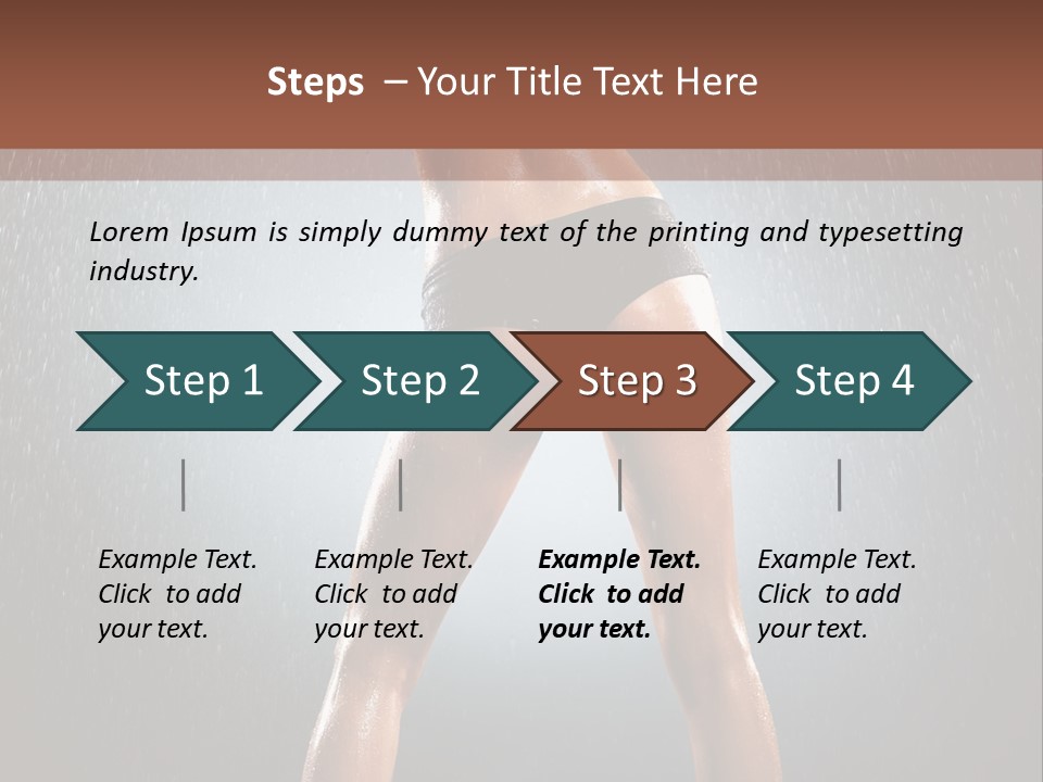 Stand Wet Voluptuous PowerPoint Template