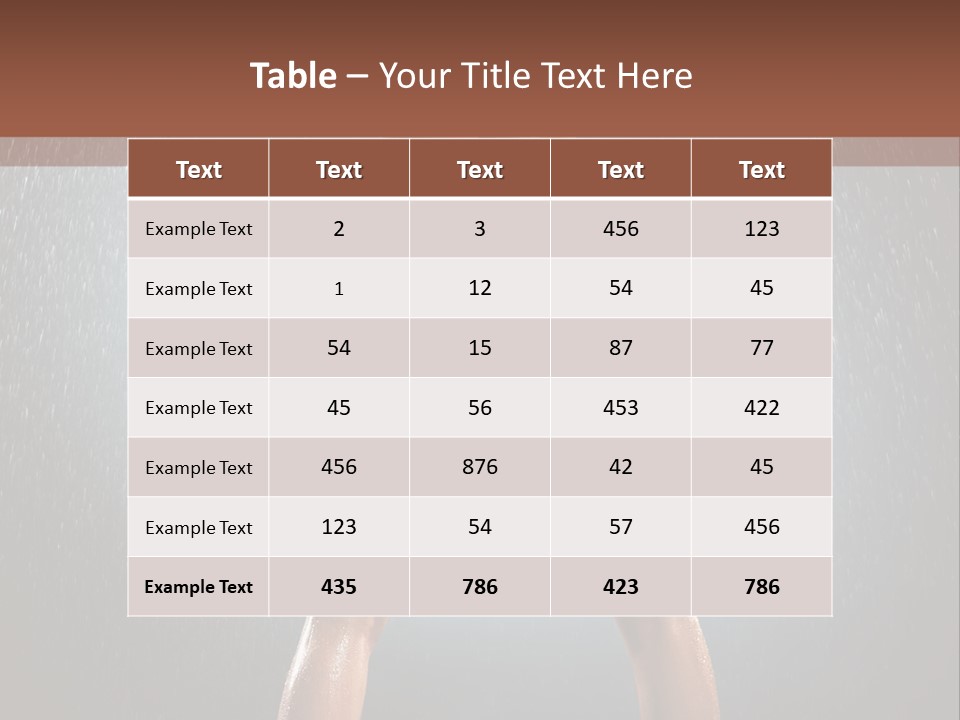 Stand Wet Voluptuous PowerPoint Template
