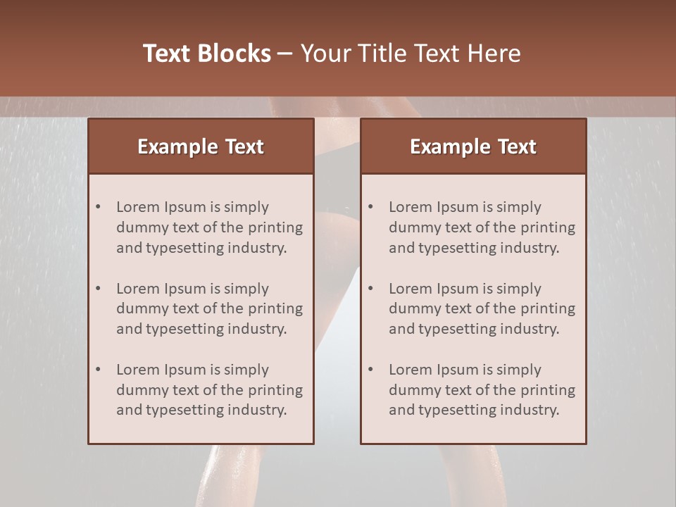 Stand Wet Voluptuous PowerPoint Template