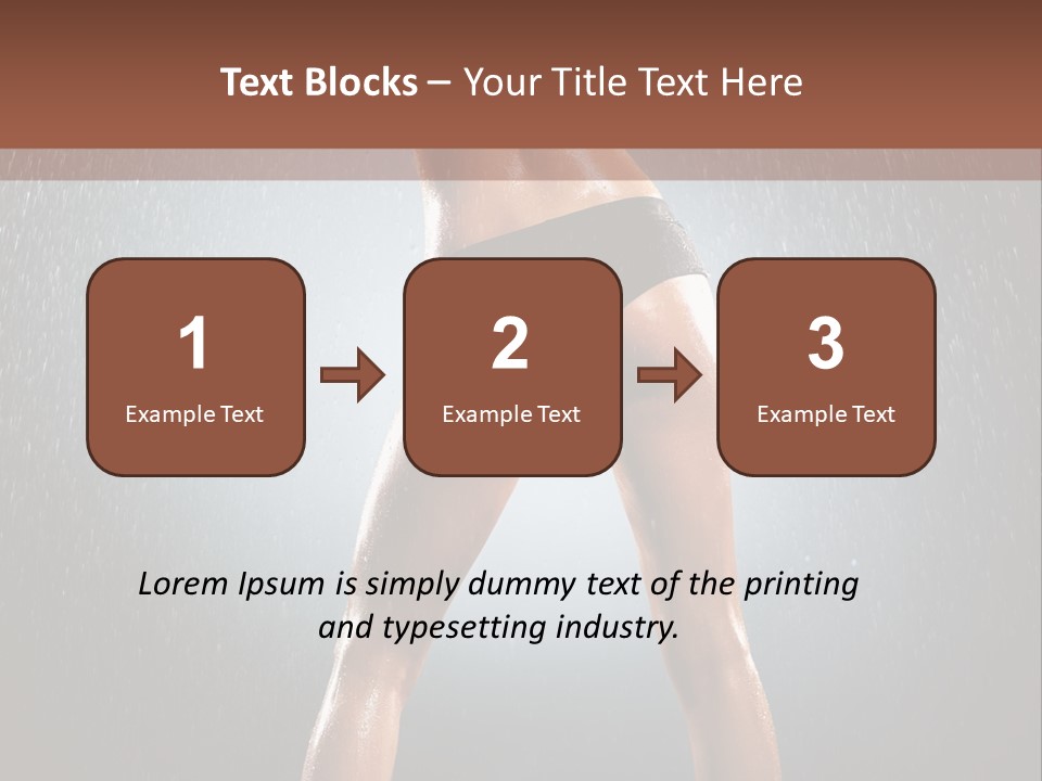 Stand Wet Voluptuous PowerPoint Template