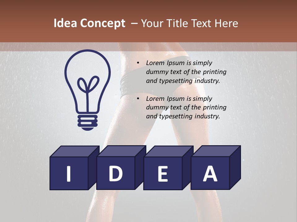 Stand Wet Voluptuous PowerPoint Template