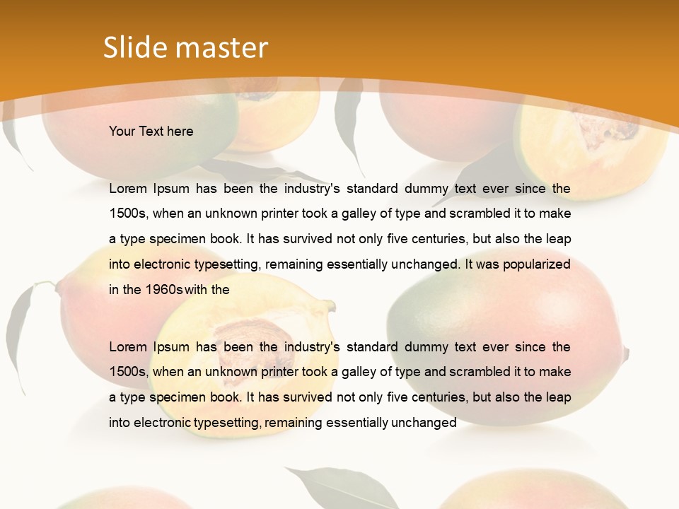Chopped Mango Tropical PowerPoint Template