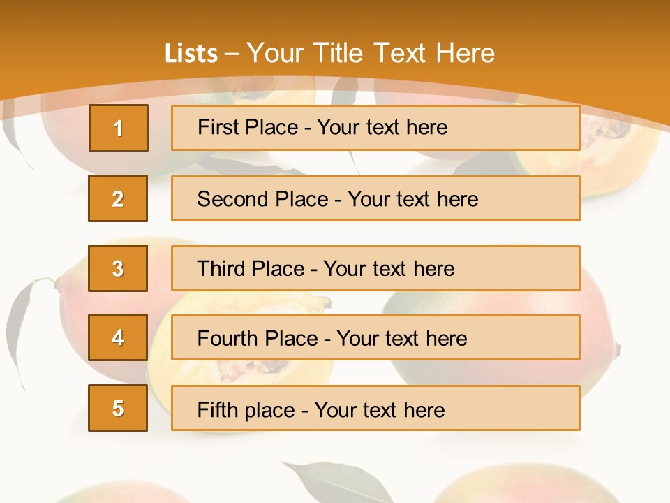 Chopped Mango Tropical PowerPoint Template