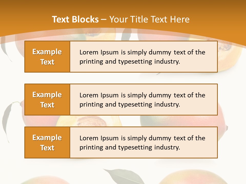 Chopped Mango Tropical PowerPoint Template