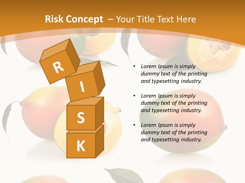 Chopped Mango Tropical PowerPoint Template