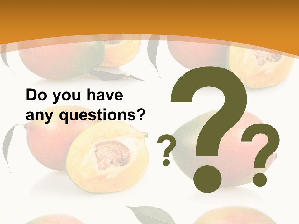 Chopped Mango Tropical PowerPoint Template