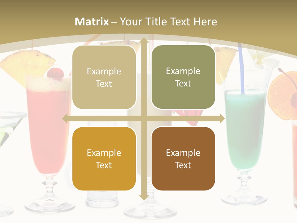 Sunrise Daiquiri Tequila PowerPoint Template