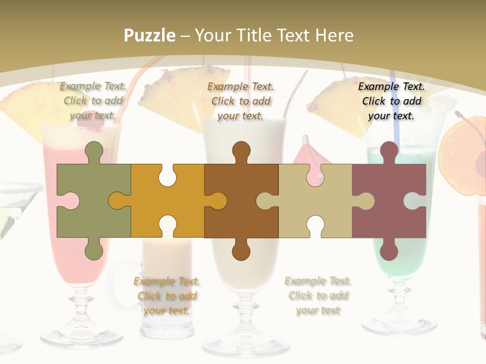 Sunrise Daiquiri Tequila PowerPoint Template