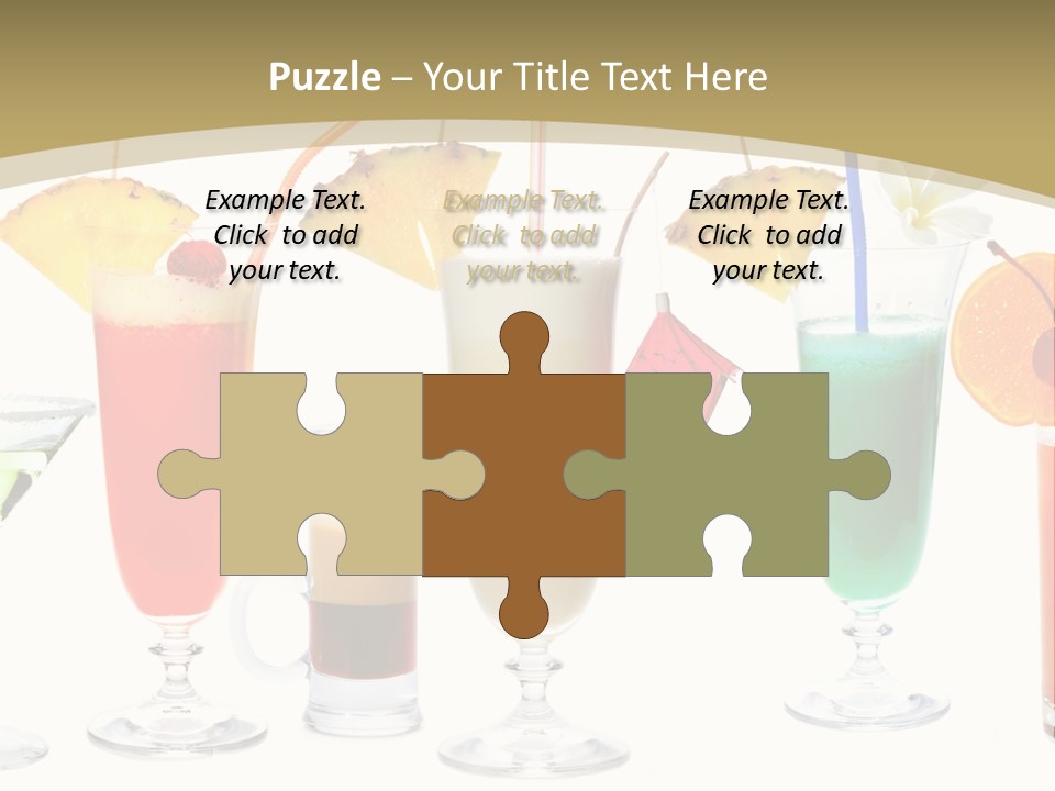 Sunrise Daiquiri Tequila PowerPoint Template