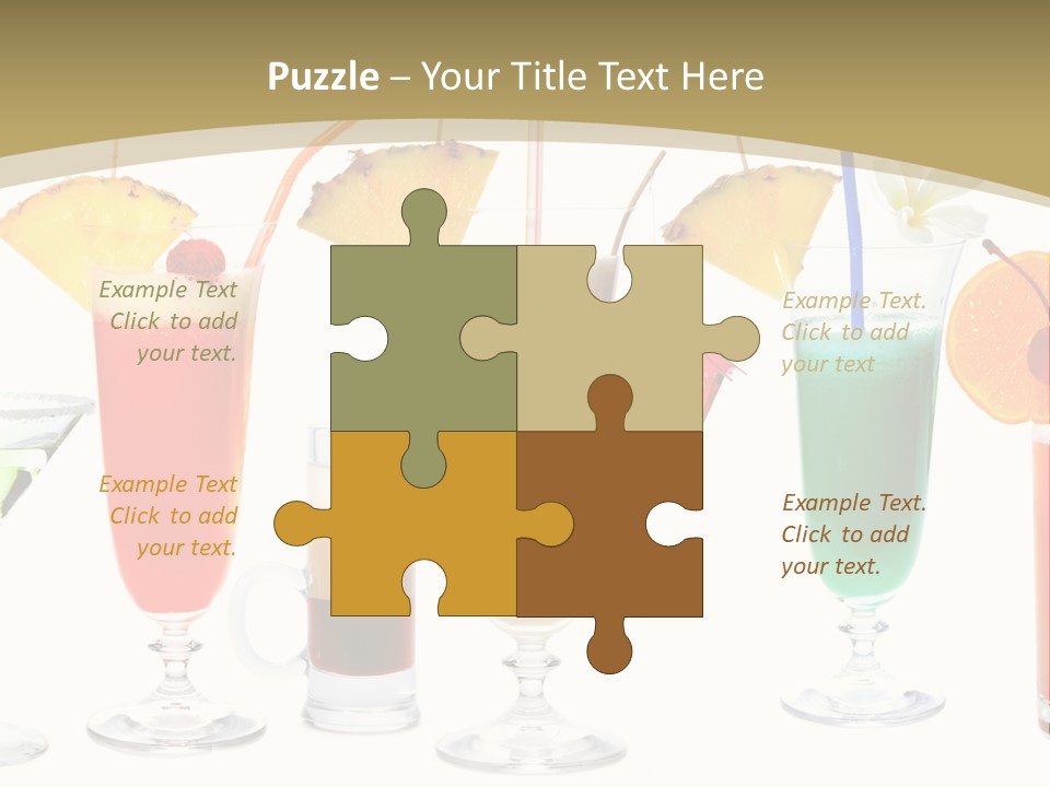 Sunrise Daiquiri Tequila PowerPoint Template