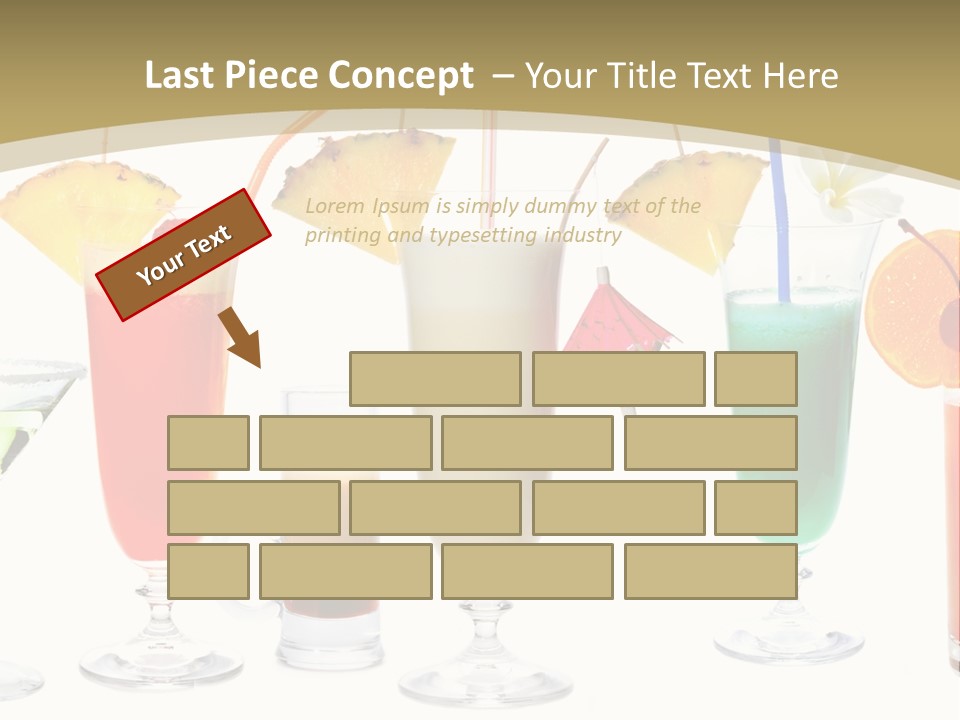 Sunrise Daiquiri Tequila PowerPoint Template