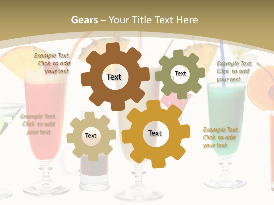 Sunrise Daiquiri Tequila PowerPoint Template