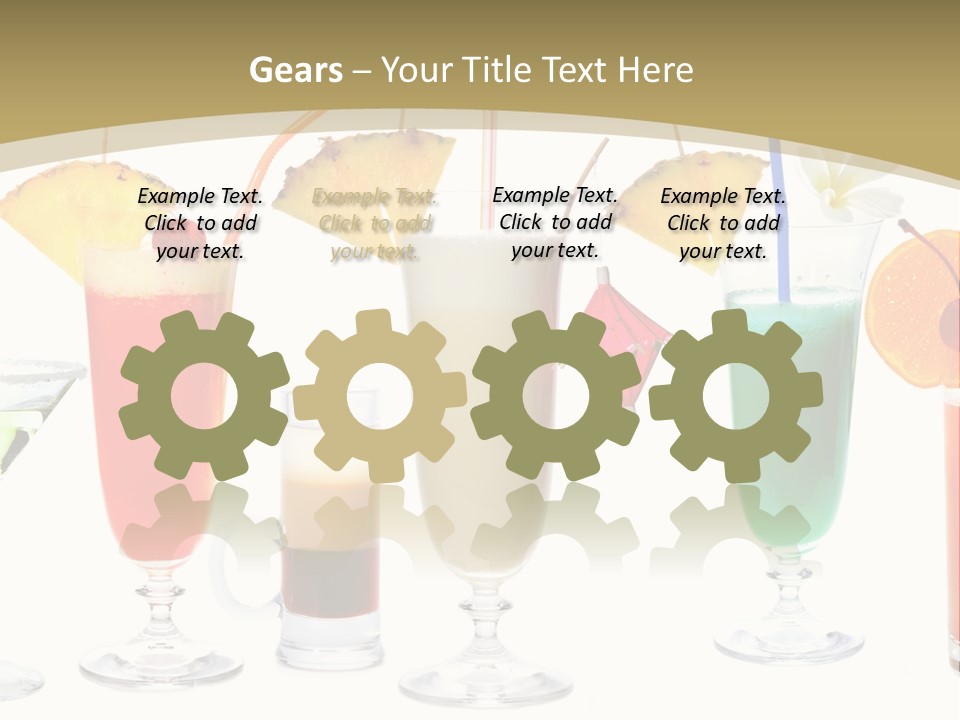 Sunrise Daiquiri Tequila PowerPoint Template