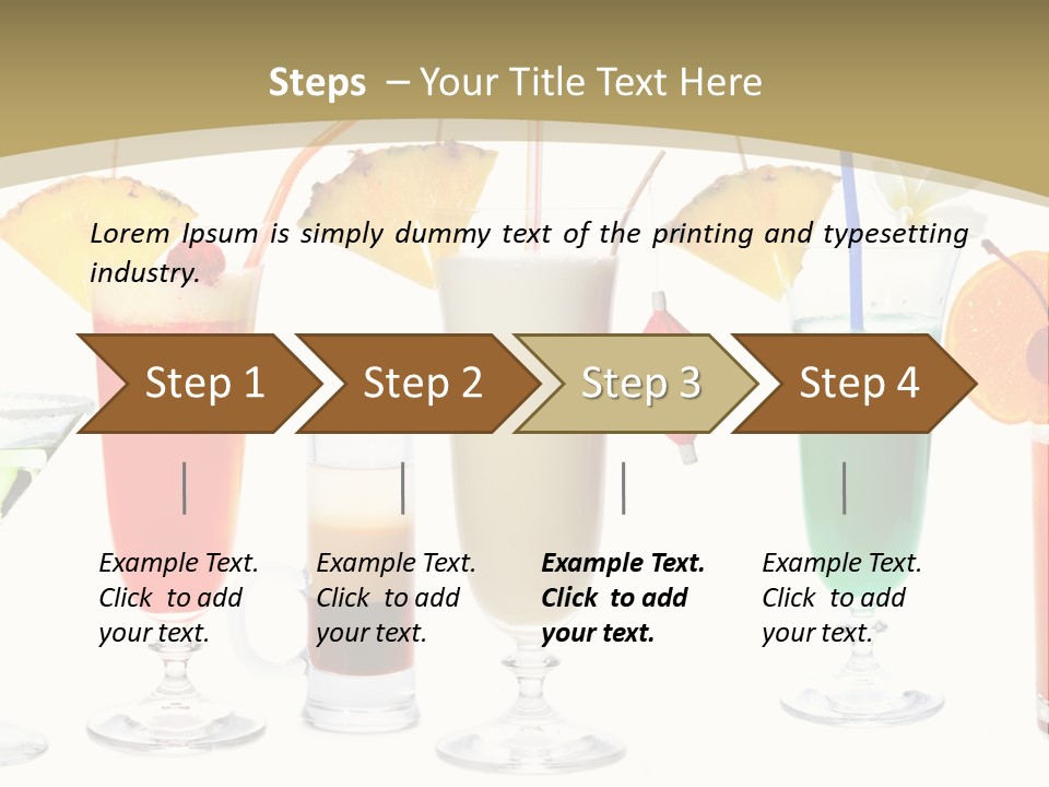 Sunrise Daiquiri Tequila PowerPoint Template