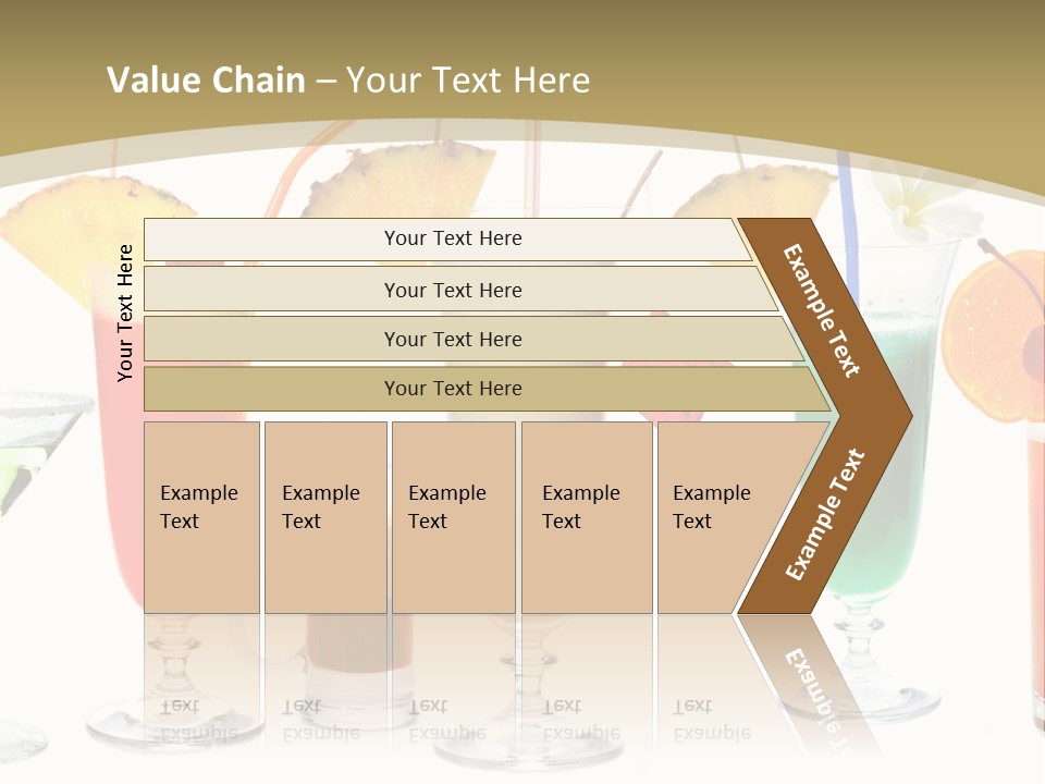 Sunrise Daiquiri Tequila PowerPoint Template