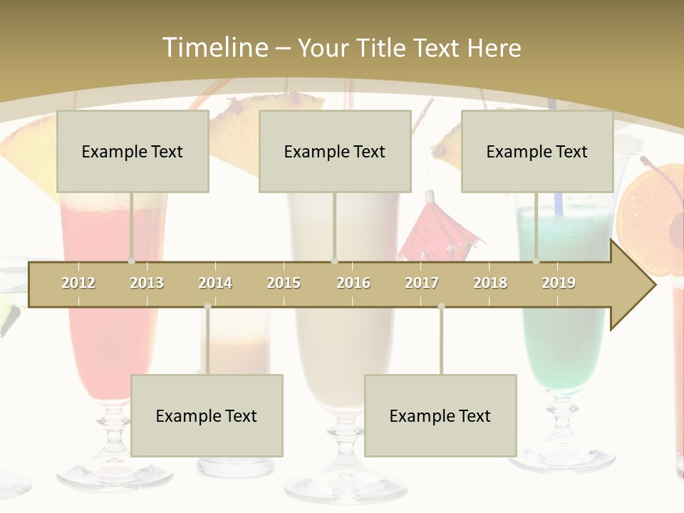 Sunrise Daiquiri Tequila PowerPoint Template