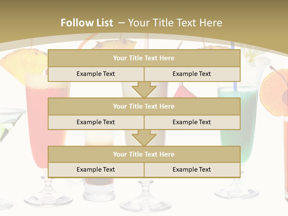 Sunrise Daiquiri Tequila PowerPoint Template