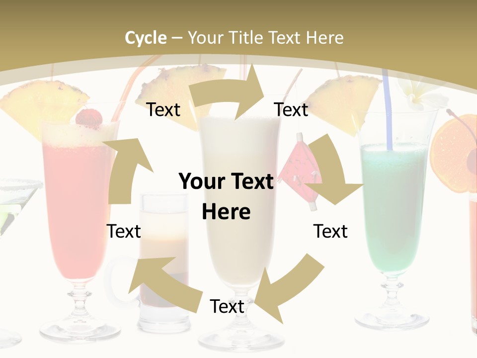 Sunrise Daiquiri Tequila PowerPoint Template