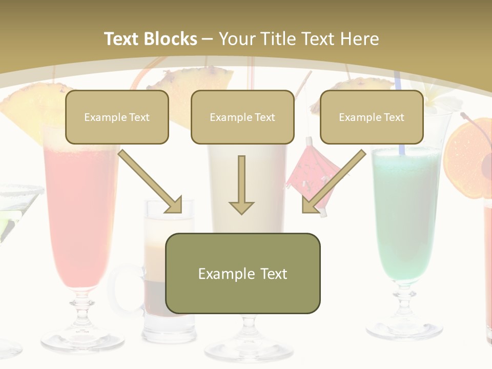 Sunrise Daiquiri Tequila PowerPoint Template