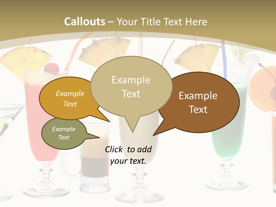 Sunrise Daiquiri Tequila PowerPoint Template