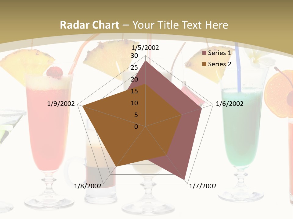 Sunrise Daiquiri Tequila PowerPoint Template
