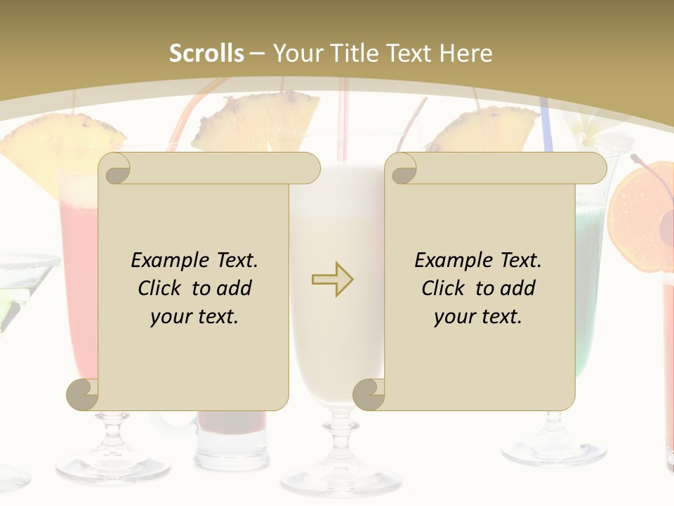 Sunrise Daiquiri Tequila PowerPoint Template