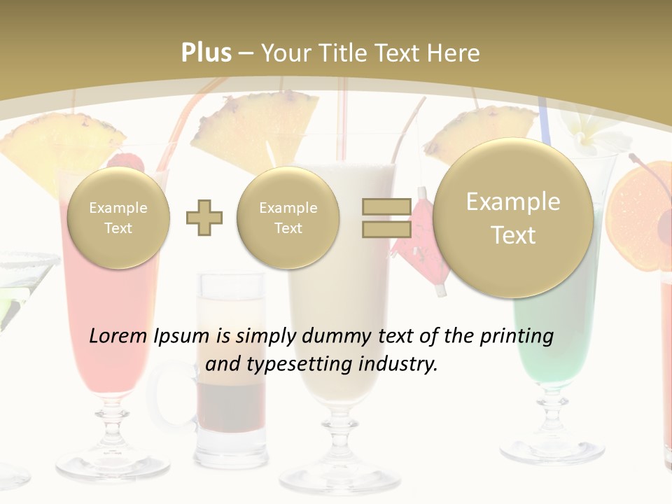 Sunrise Daiquiri Tequila PowerPoint Template