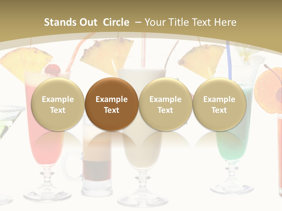 Sunrise Daiquiri Tequila PowerPoint Template