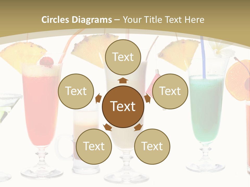 Sunrise Daiquiri Tequila PowerPoint Template