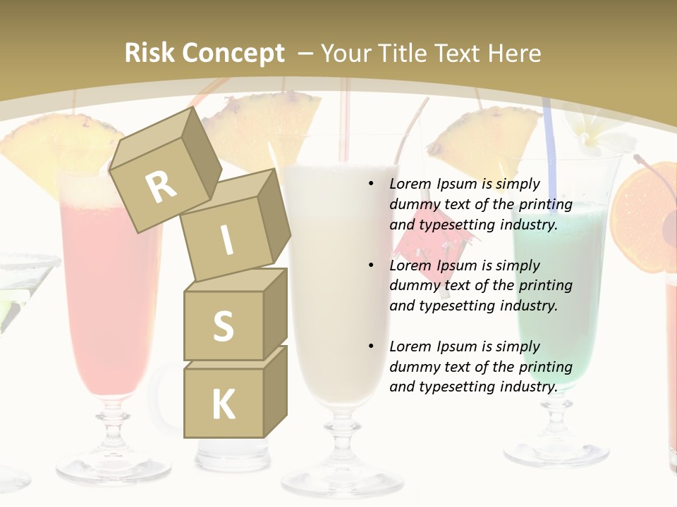 Sunrise Daiquiri Tequila PowerPoint Template