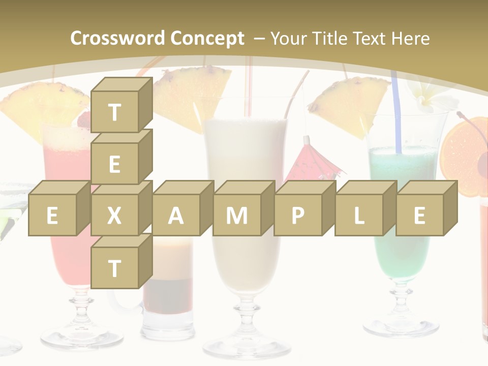 Sunrise Daiquiri Tequila PowerPoint Template