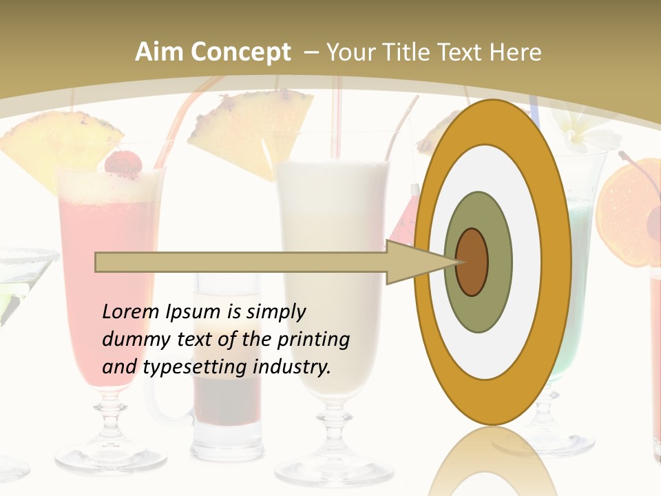 Sunrise Daiquiri Tequila PowerPoint Template