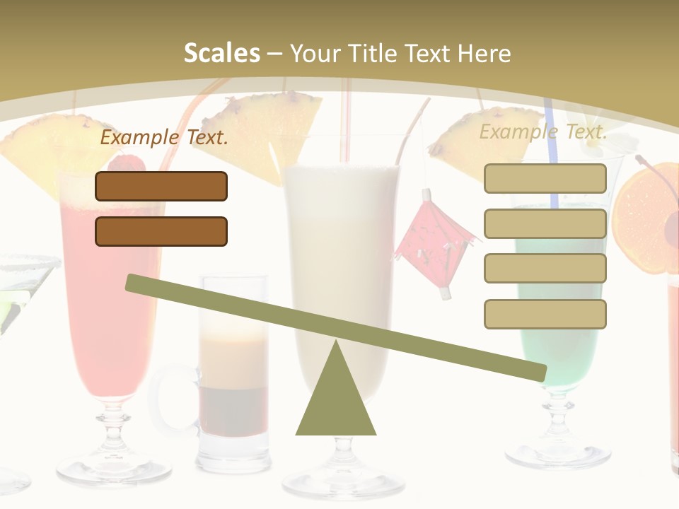 Sunrise Daiquiri Tequila PowerPoint Template