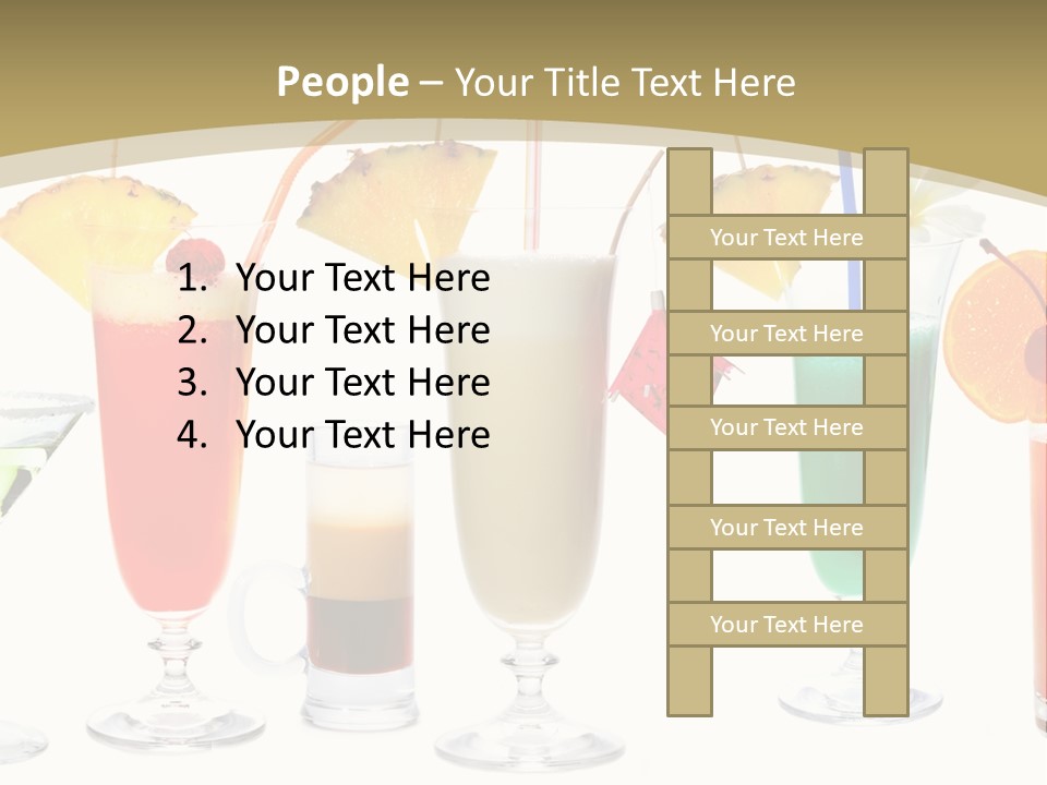 Sunrise Daiquiri Tequila PowerPoint Template