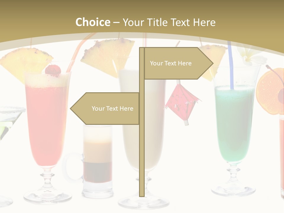 Sunrise Daiquiri Tequila PowerPoint Template