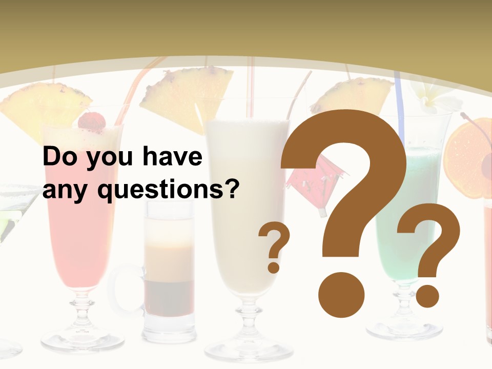 Sunrise Daiquiri Tequila PowerPoint Template