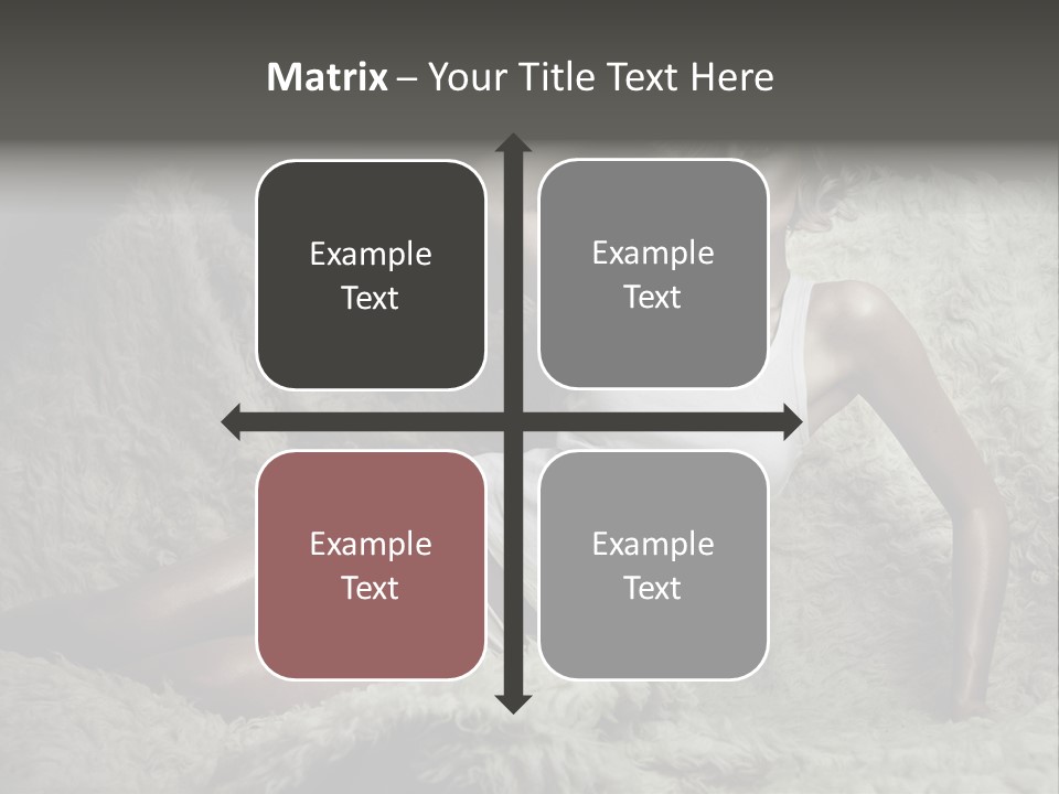 Seductive Blonde White PowerPoint Template